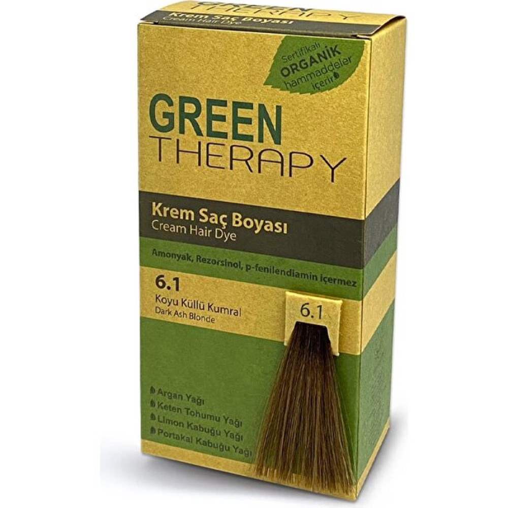 Green Therapy Krem Saç Boyası 6.1 Koyu Küllü Kumral Saç Boyası Fiyatı