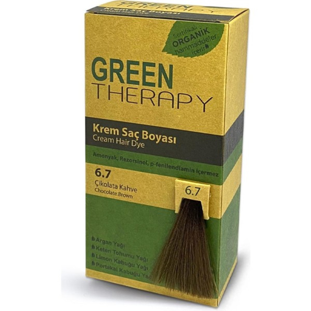 Green Therapy Krem Saç Boyası 6.7 Çikolata Kahve - 1 Saç Boyası Fiyatı