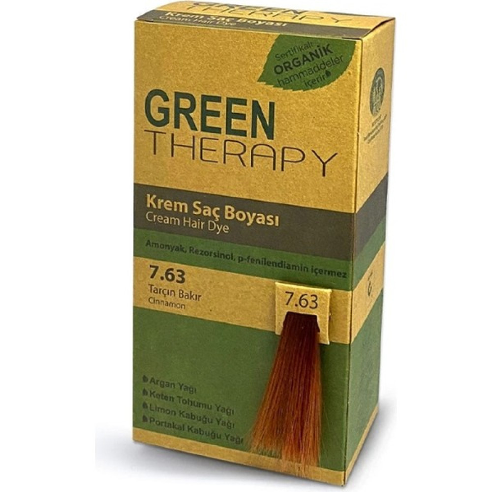 Green Therapy Krem Saç Boyası 7.63 Tarçın Bakır Oto Boyaları Fiyatı