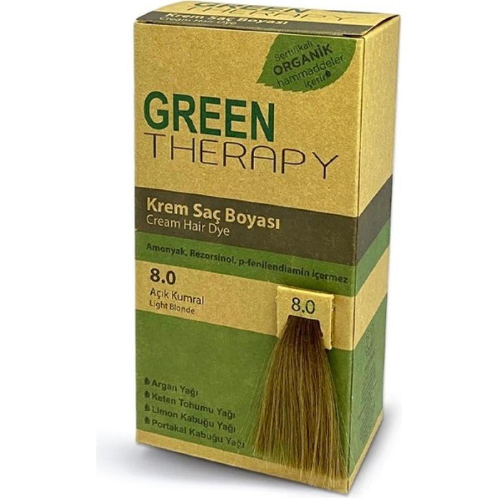 Green Therapy Krem Saç Boyası 8.0 Açık Kumral Oto Boyaları Fiyatı