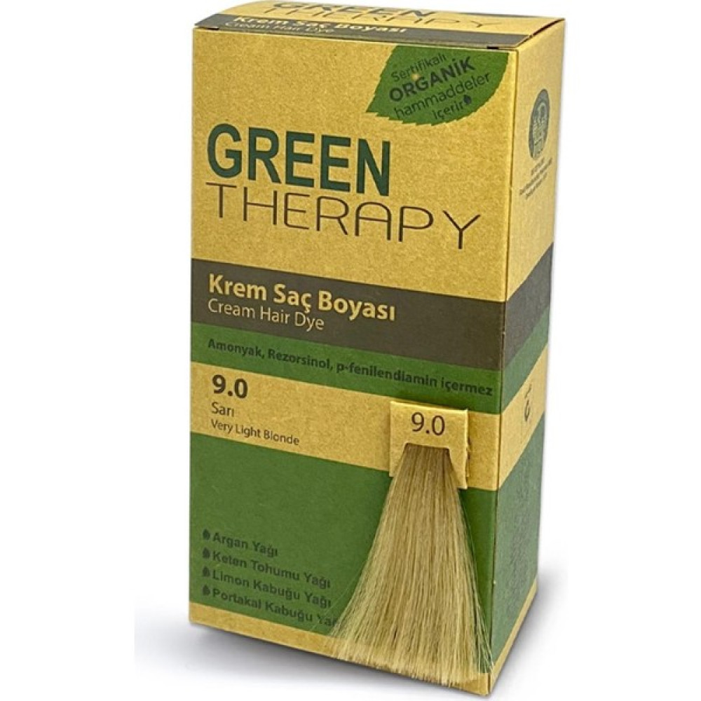 Green Therapy Krem Saç Boyası 9.0 Sarı - 1 Oto Boyaları Fiyatı