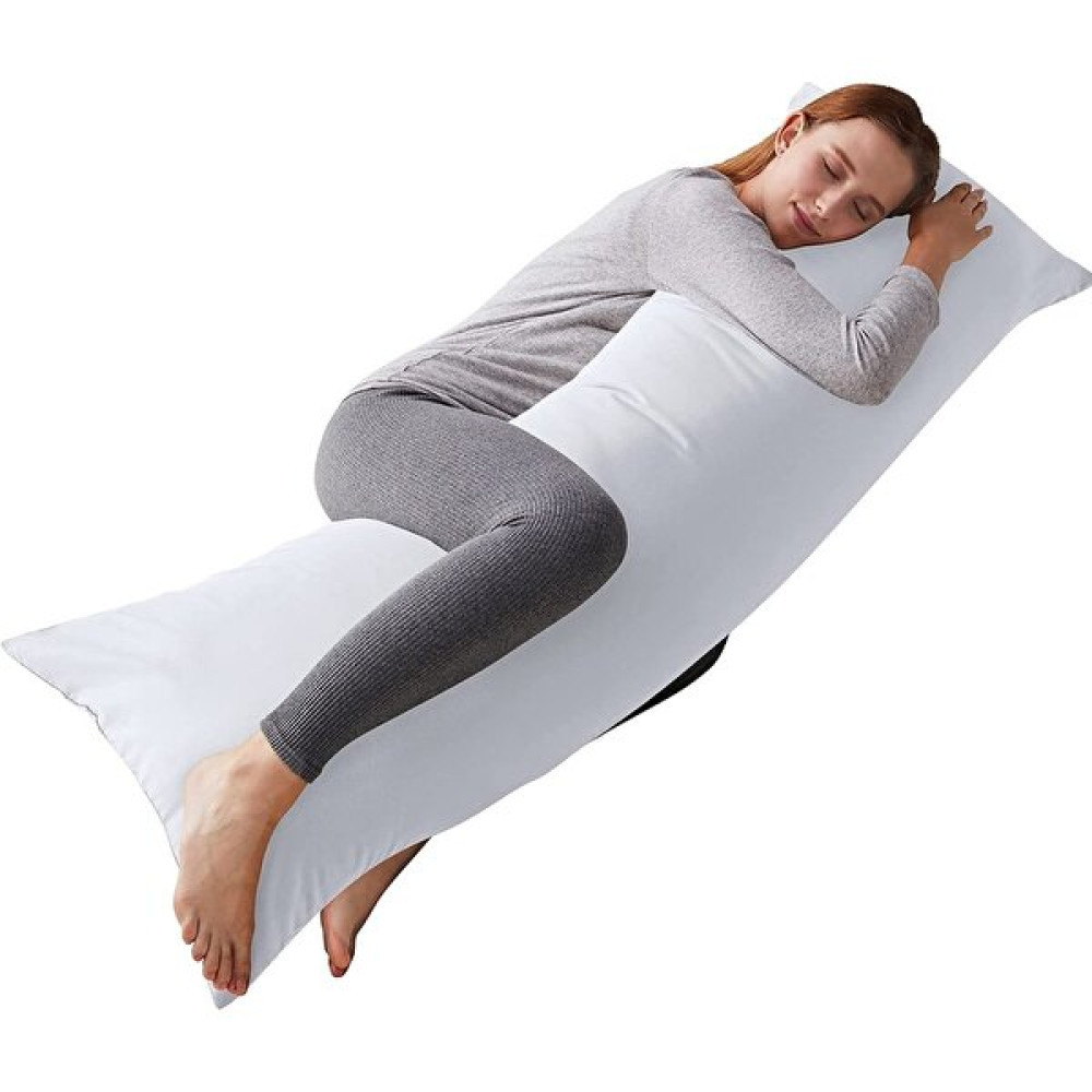 Greendecor Dolgun Yan Yatış Hamile Yastığı Uzun Yastık 40X120 cm Uzun Koltuk Kırlent Elyaflı Yastık - 40 x 120 cm - Beyaz Kırlent / Mobilya Yastığı Fiyatı