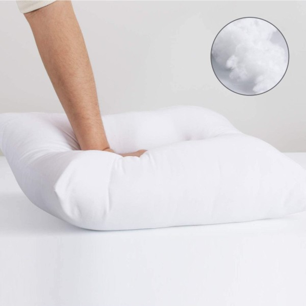 Greendecor Pamuk Astar & Boncuk Elyaf Kırlent Dolgulu Kırlent Içi Yastık Koltuk Yastık Dekoratif Kırlent Süs Yastık - 55 x 55 cm - Beyaz Kırlent / Mobilya Yastığı Fiyatı