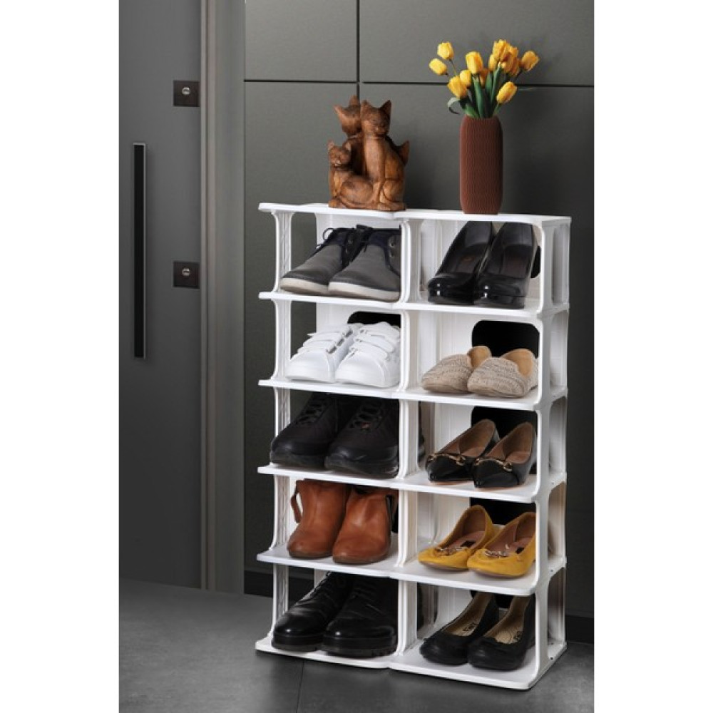 Greenfor Evlife Lüks Düzenleyici Organizer Ayakkabılık 10'lu - Beyaz Ayakkabılık Fiyatı