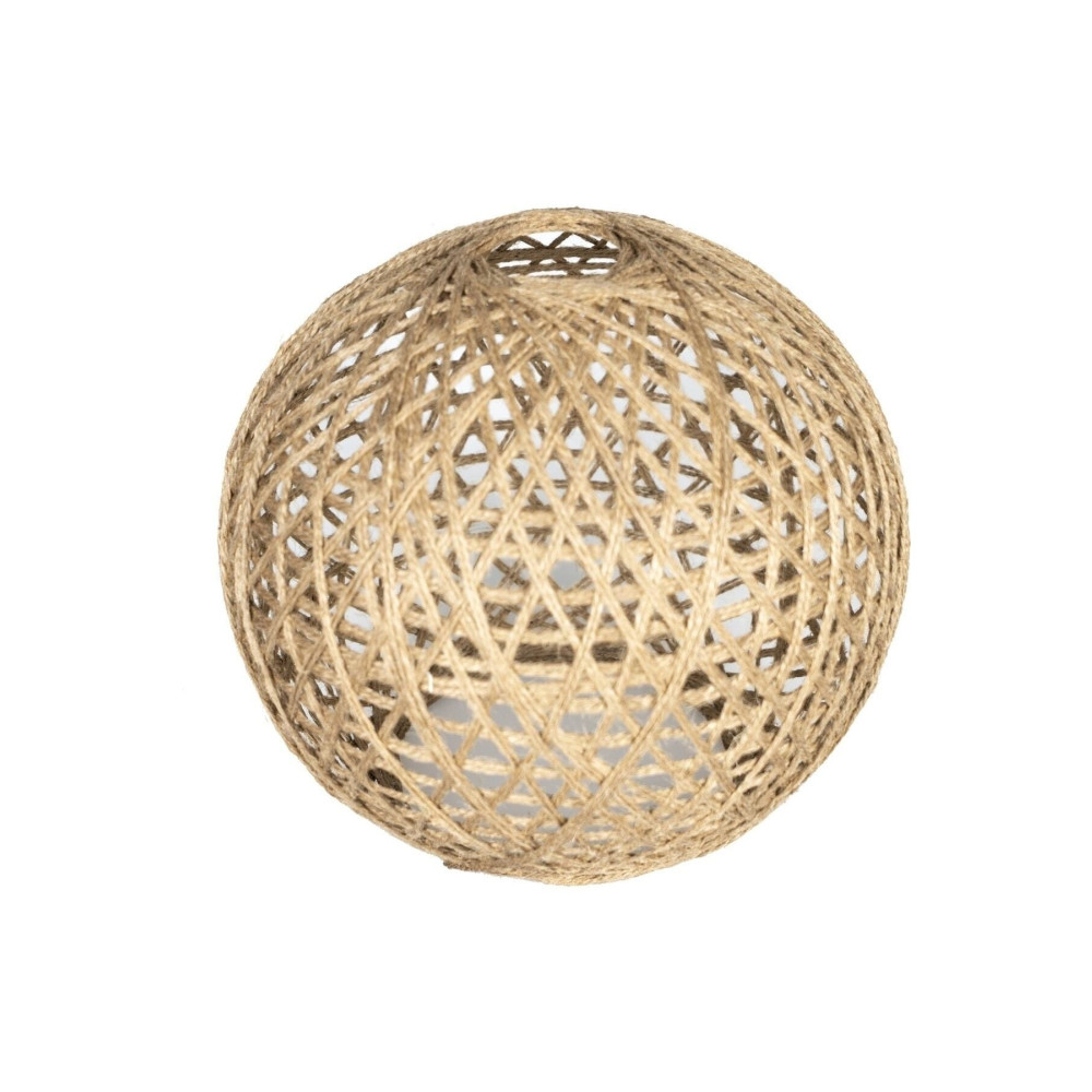 greenGAP Jüt Ip Hasır Top Balon Avize Başlığı - Lambader Başlığı- Abajur Şapkası [çap (Ø) : 17 Cm] Avize Fiyatı