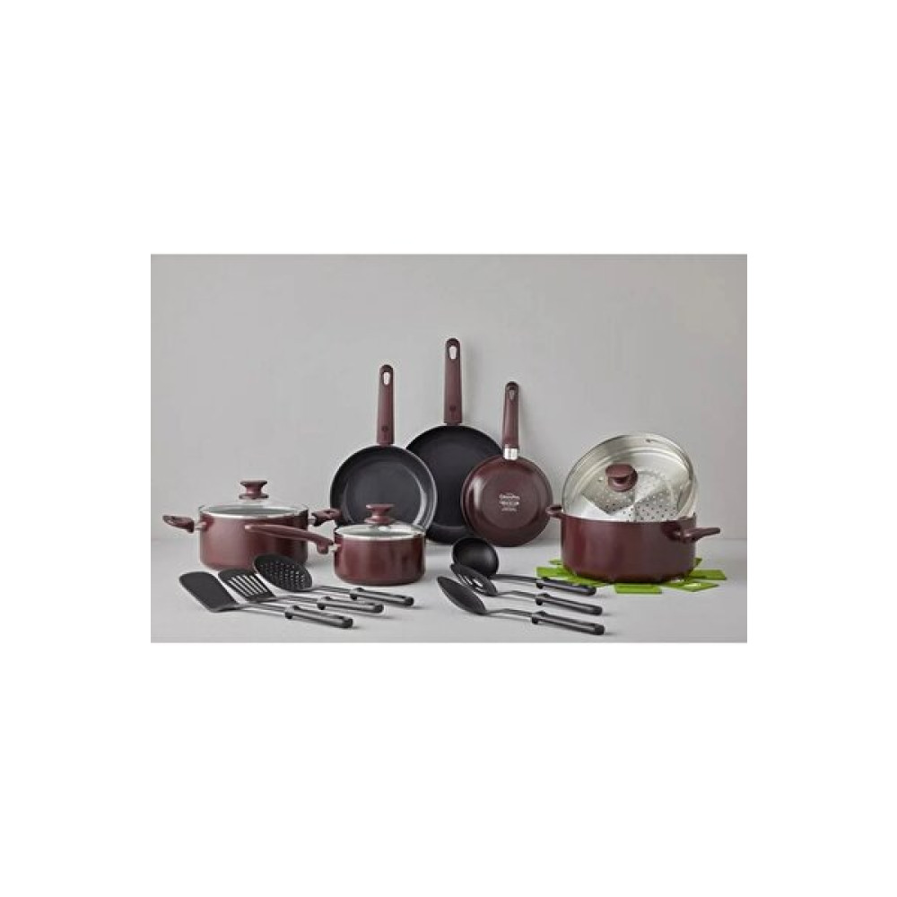 Greenpan Cambridge Red 16 Parça Pişirme Seti Tencereler Fiyatı