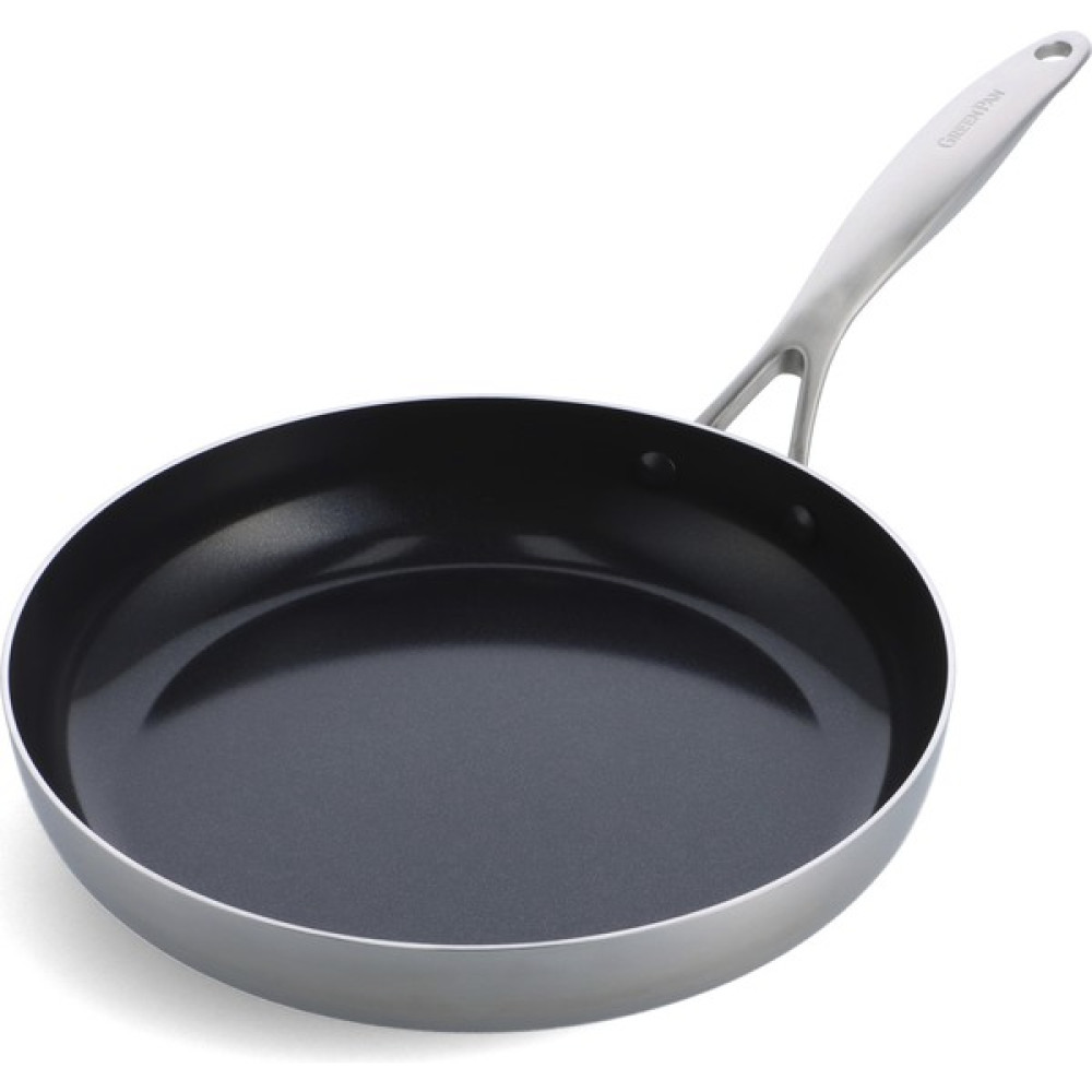 Greenpan Geneva Thermolon Seramik Yapıştırmaz 28CM Kızartma Tava - Renk - Siyah Tavalar Fiyatı