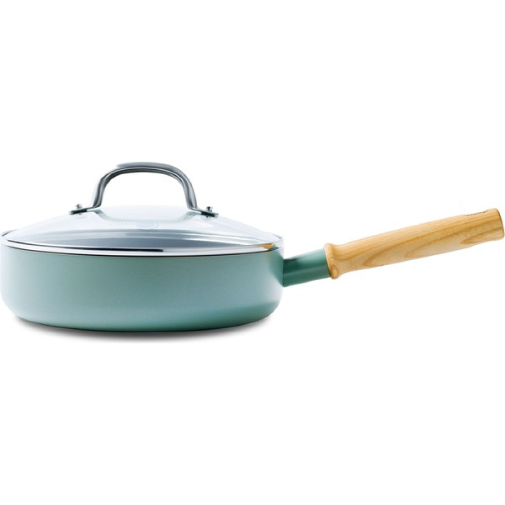 Greenpan MayFlower Thermolon Yapıştırmaz 24CM Basık Tencere - Mavi - 24 cm Tencereler Fiyatı