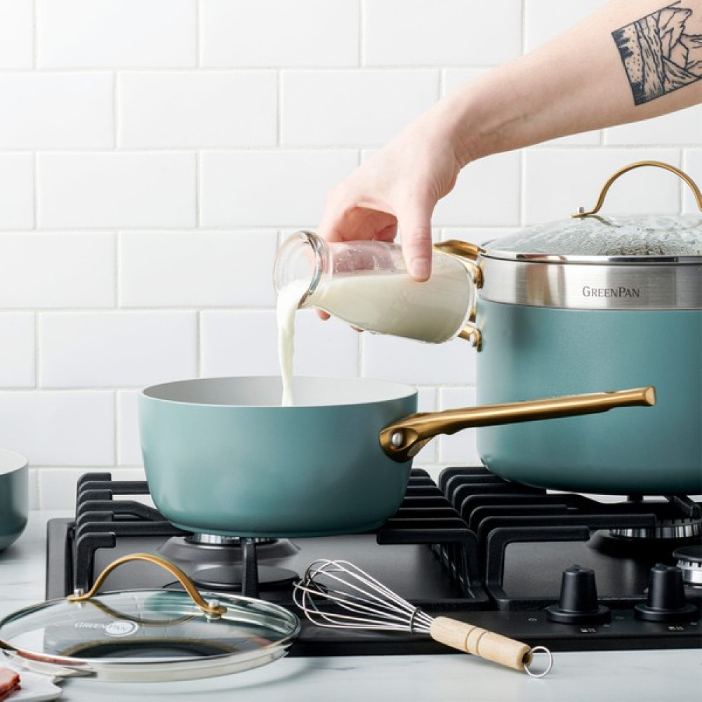 Greenpan Padova Alice Mavi Thermolon Yapıştırmaz 10 Parça Tencere Tava Seti - 24 cm Tencereler Fiyatı