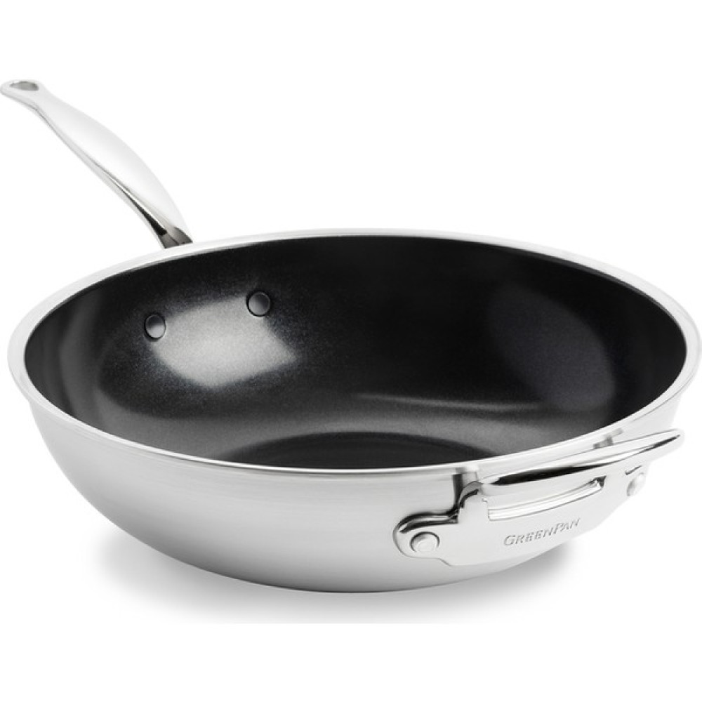 Greenpan Premiere Thermolon Seramik Yapıştırmaz 30CM Wok Tava Tavalar Fiyatı