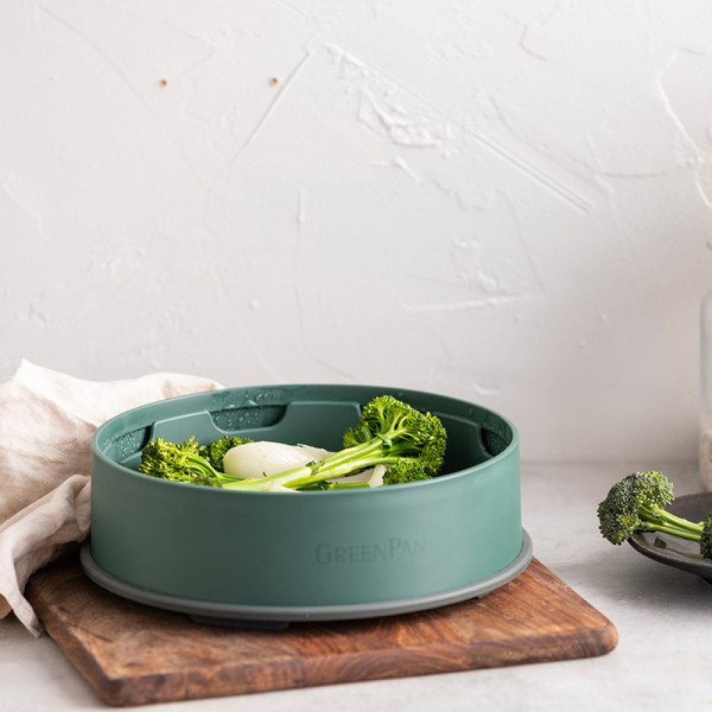 Greenpan Steamy 24CM Buharda Pişirici - Yeşil Buharlı Pişiriciler Fiyatı
