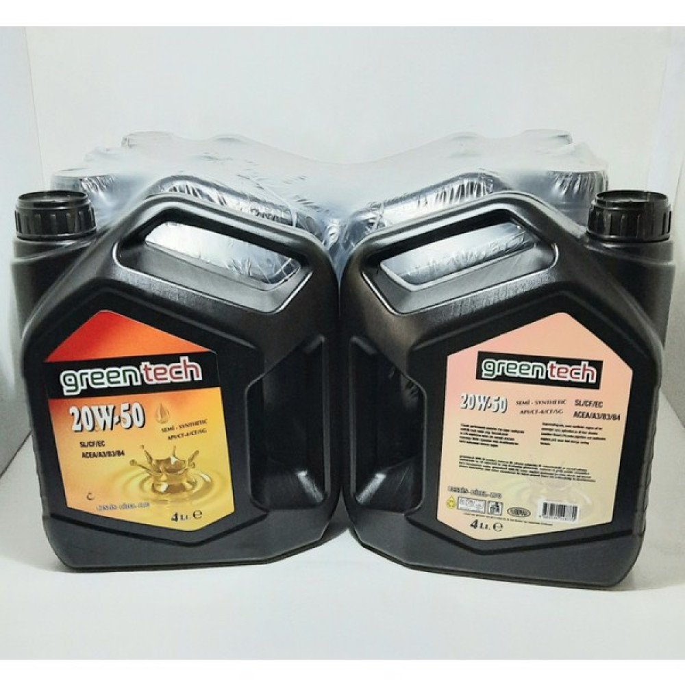 Greentech 20W50 Motor Yağı 4 Litre 1 Koli 4 Adet (Üretim Yılı: 2023) Motor Yağı Fiyatı