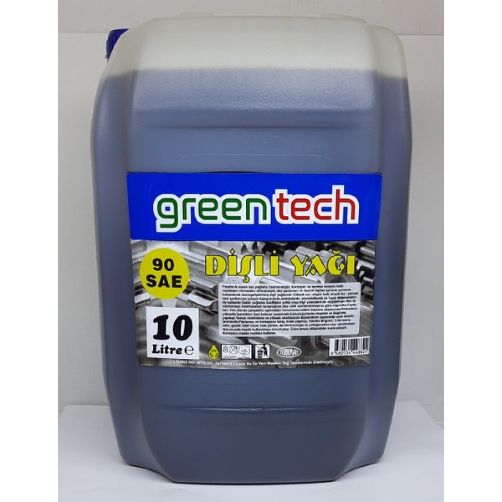 Greentech 90 Numara Dişli Yağı 10 Litre (Üretim Yılı: 2023) Motor Yağı & Katkıları Fiyatı