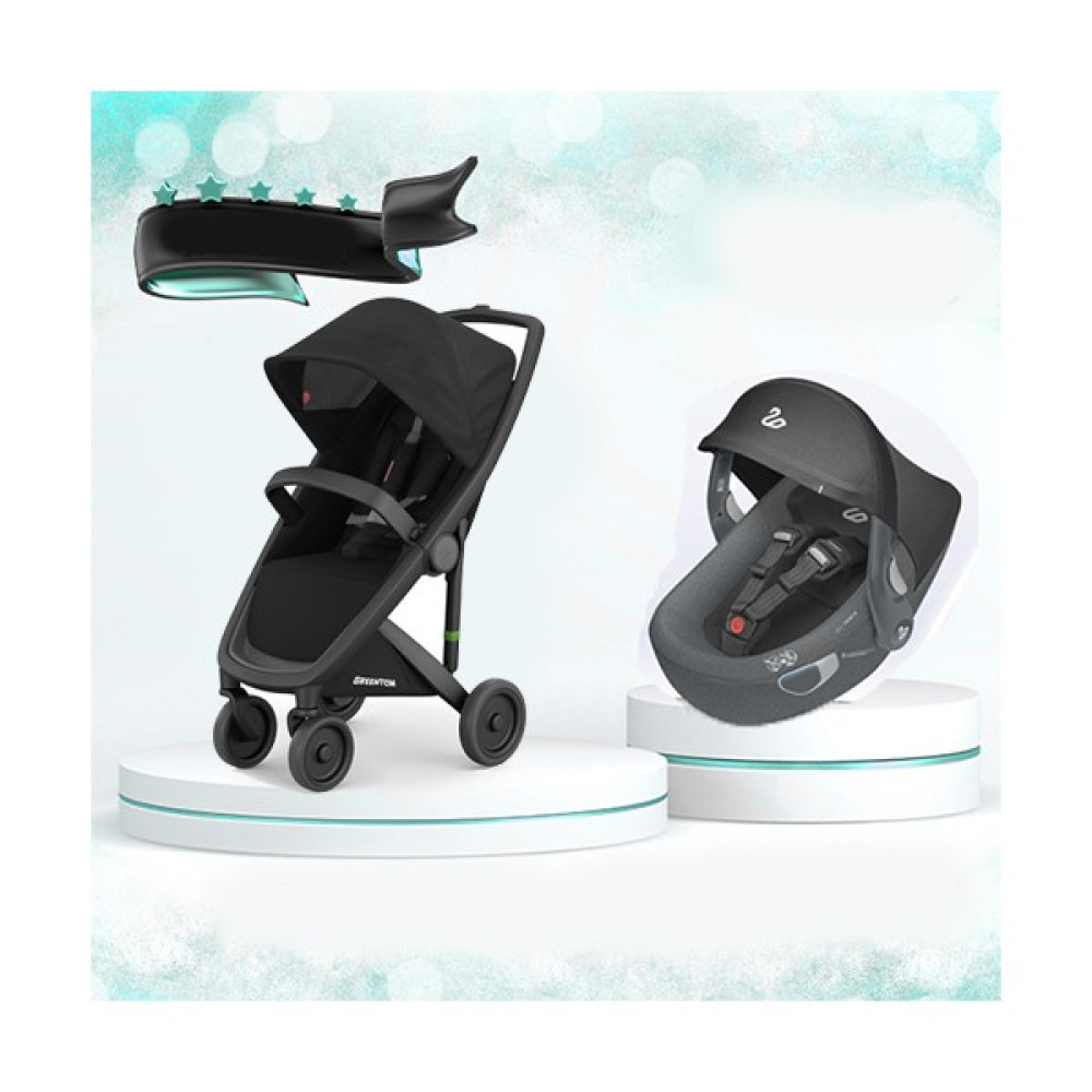Greentom Classic Araba + Albert Lite Oto Koltuğu Travel Set Bebek Arabası - Siyah - Siyah Bebek Arabası-Puset Aksesuarları Fiyatı