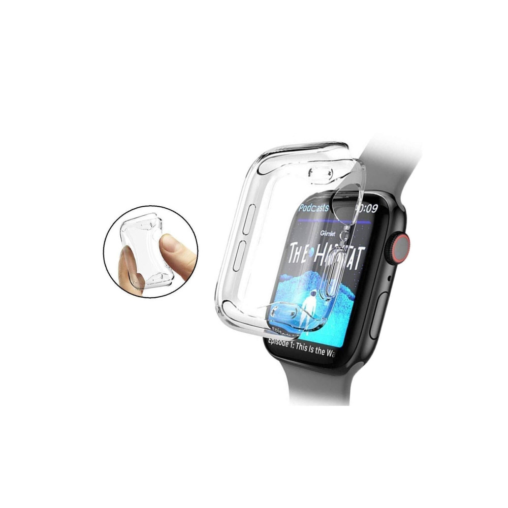 GREGOSS Apple Watch 1 2 3 4 5 6 Se Serisi ( 40mm ) 360 Tam Koruma Şeffaf Silikon Kılıf Akıllı Saat Aksesuarı Fiyatı