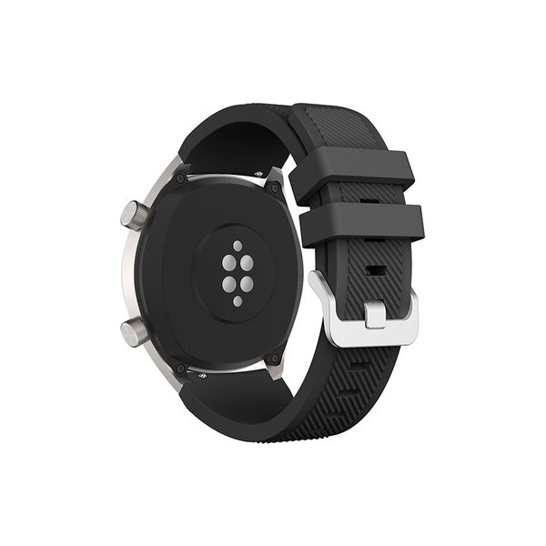 Gregoss Samsung Gear S3 /huawei Gt 2 46 mm (22 mm ) Silikon Şeritli Çizgili Tasrım Kayış Kordon - Siyah - Siyah Cep Telefonu Fiyatı