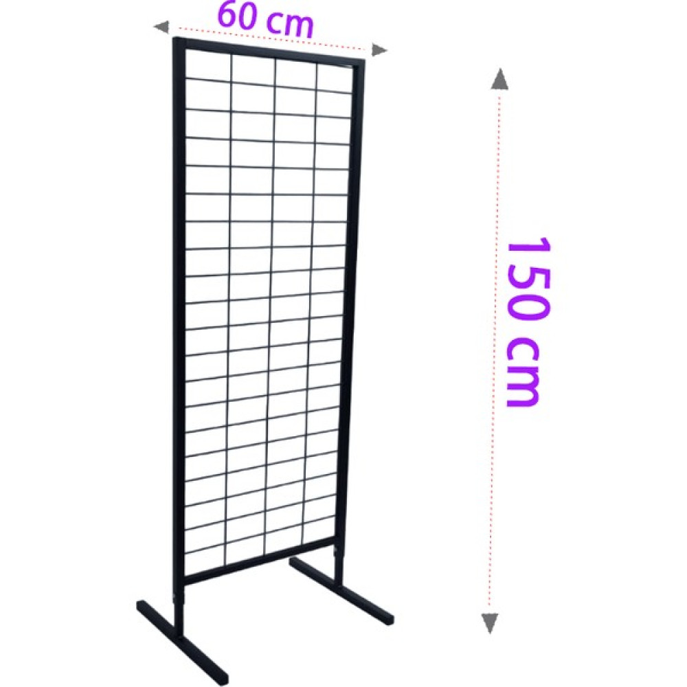 Gri Dekor 60X150 cm Ayaklı Tel Pano Stant, Aksesuar Standı, Telefon Aksesuar Standı, Çoraplık, Ayakkabı Standı Nalburiye & Hırdavat Fiyatı
