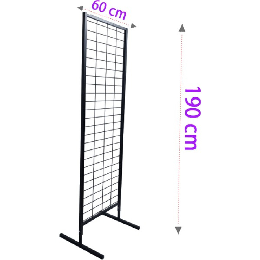 Gri Dekor 60X190 cm Ayaklı Tel Pano Stant, Aksesuar Standı, Telefon Aksesuar Standı, Çoraplık, Ayakkabı Standı Nalburiye & Hırdavat Fiyatı