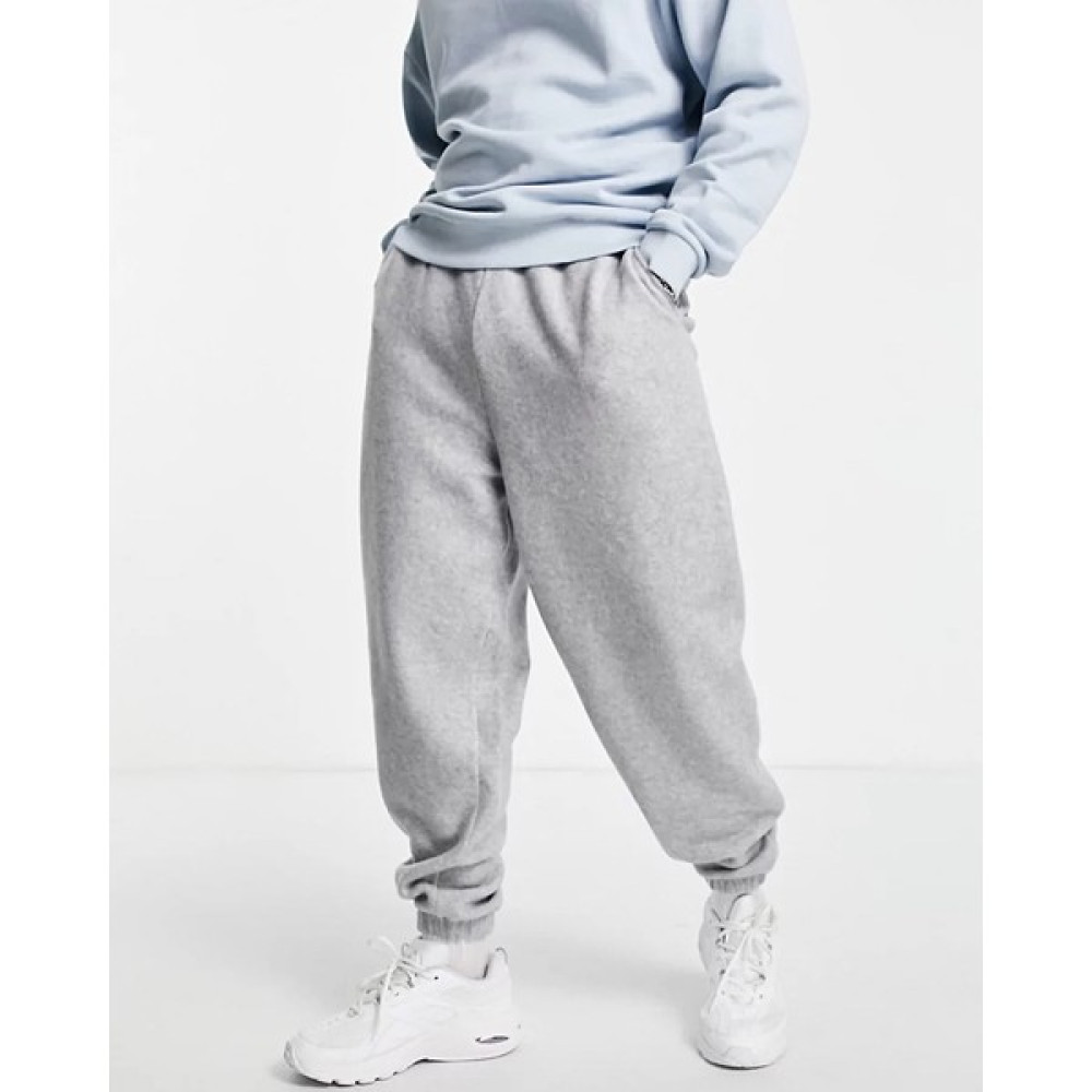 Gri Kalın Kumaşlı Erkek Oversize Jogger Salaş Eşofman Altı Pantolon Giyim (Outdoor) Fiyatı