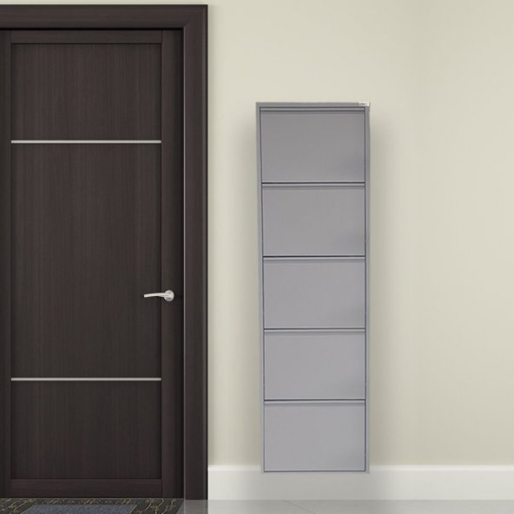 Gri Metal Ayakkabilik Mac5 - 5 Kapakli - 50X15x169 H Ayakkabılık Fiyatı