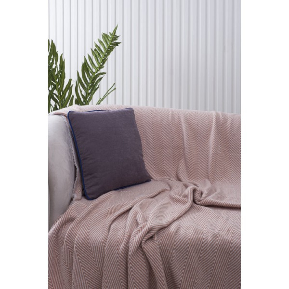 Gri Panorama Lacivert Biyeli Kırlent Kılıfı 45x45 - 3 Farklı Biye Seçeneğiyle! - 45 x 45 cm Kırlent / Mobilya Yastığı Fiyatı