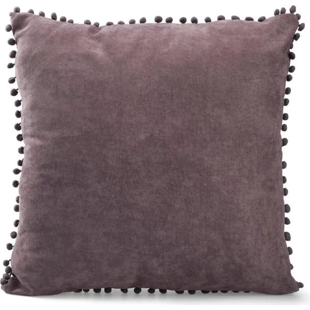 Gri Ponponlu Kırlent Kılıfı 45x45 - 6 Farklı Renk! - 45 x 45 cm Kırlent / Mobilya Yastığı Fiyatı