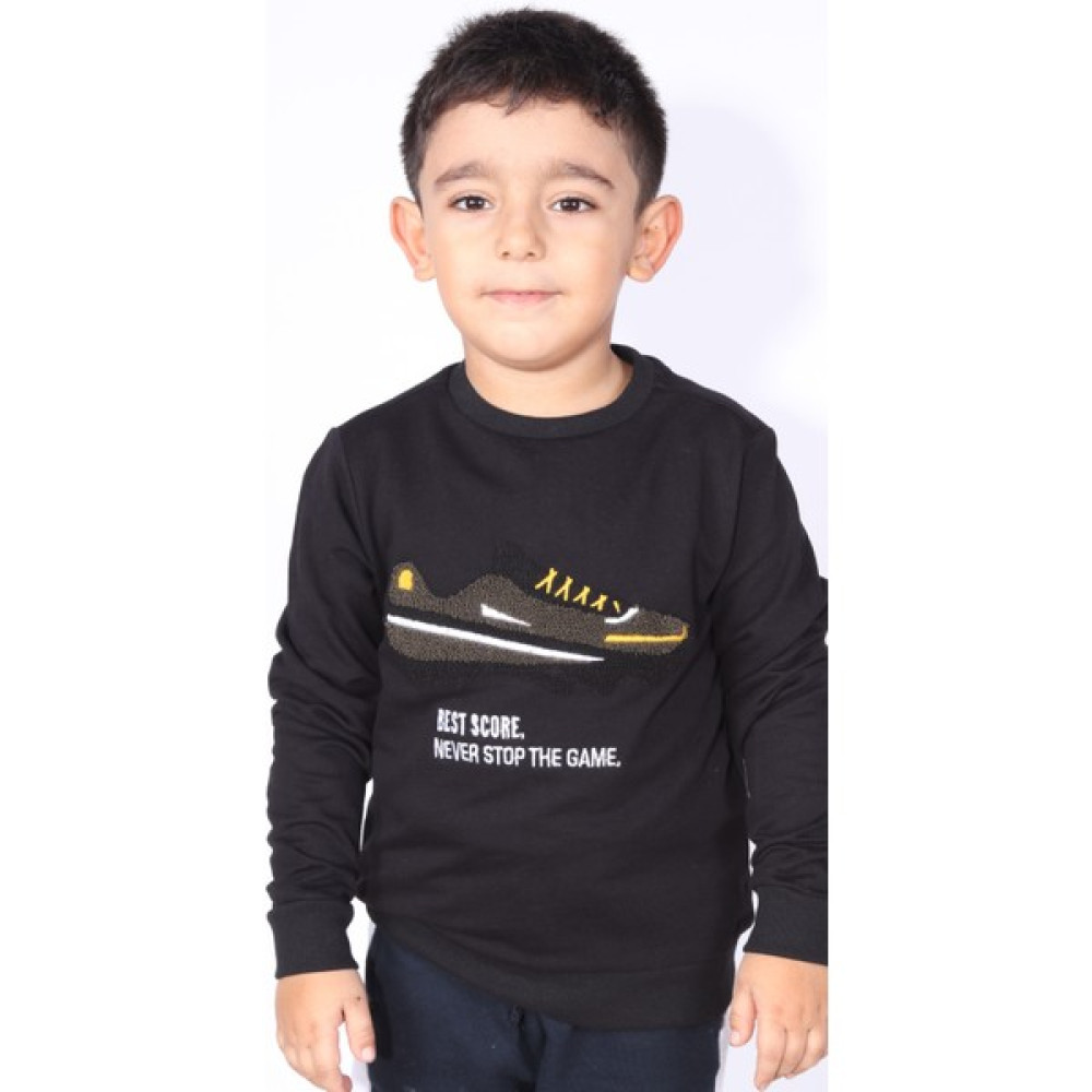 Griffon Krampon Nakış Detaylı Erkek Çocuk Sweatshirt E1018A6 Erkek Çocuk Sweatshirt Fiyatı