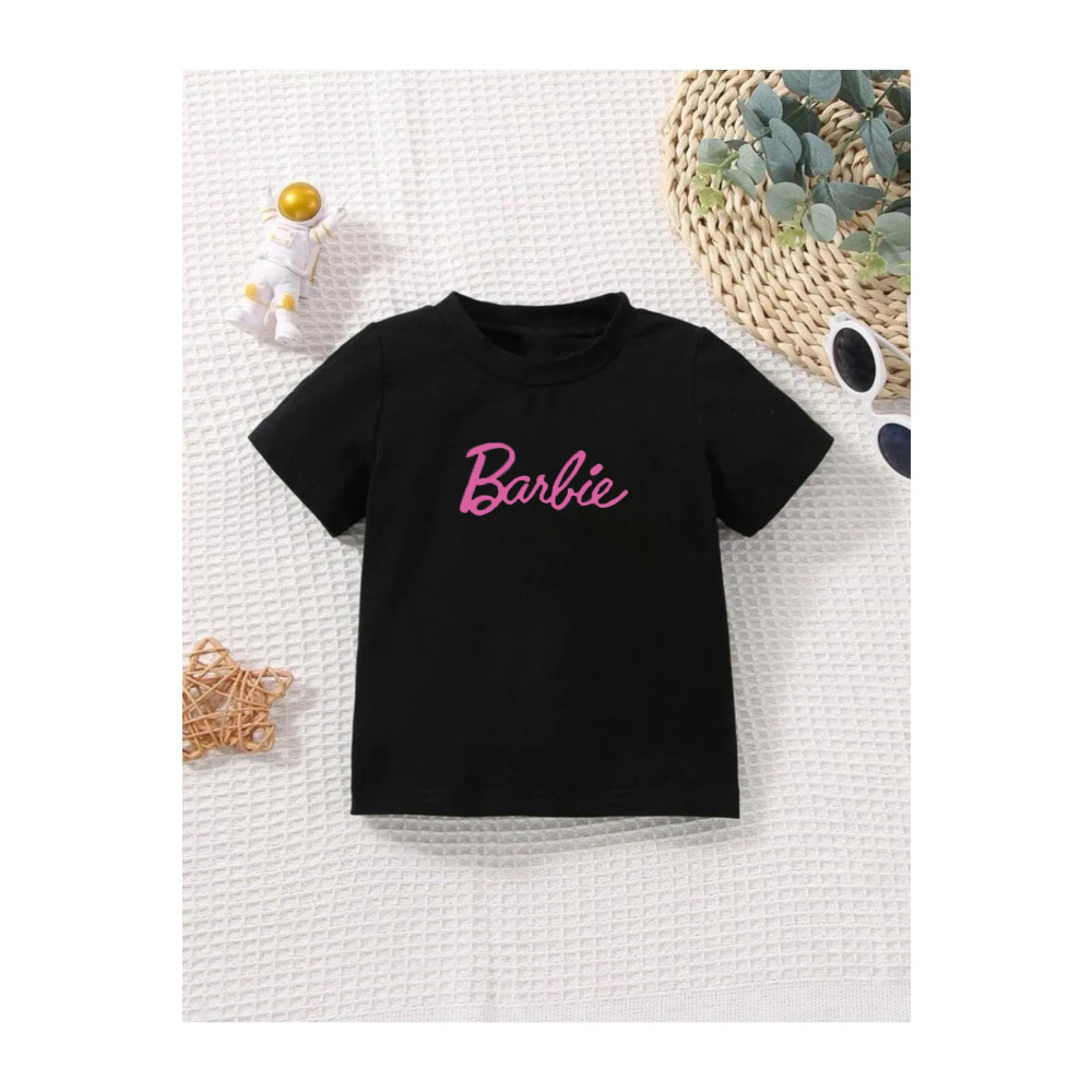 GRİLAND Çocuk Siyah Barbie Baskılı Oversize T-shirt 13-14 Yaş Beden Bayan T-shirt Fiyatı