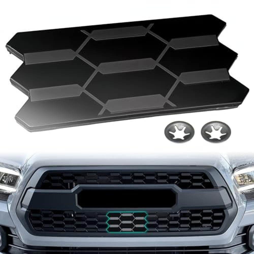 Grill Sensor Cover for 2016-2023 Tacoma TSS Sensor Garnish Cover TR D Pro Grille Insert Plate for 3rd Gen Tacoma Accessories