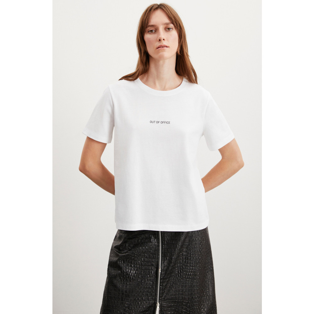 GRIMELANGE Glenda Basic Regular T-shirt S Beden Bayan T-shirt Fiyatı
