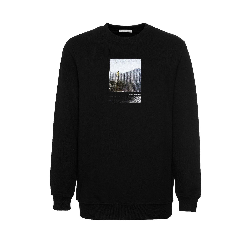 GRIMELANGE Wınston Erkek Regular Fit Tablo Baskılı Sweatshirt S Beden Bayan Sweatshirt Fiyatı