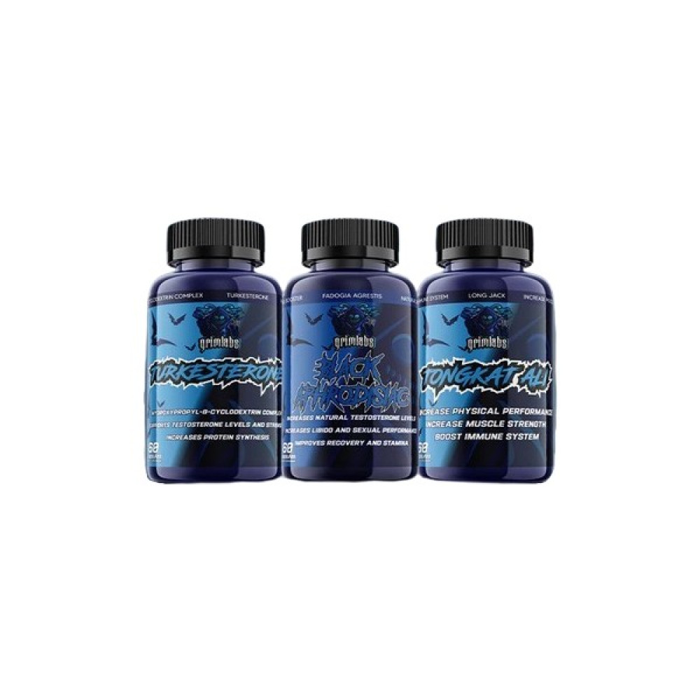 Grimlabs Doğal Testo Seti - Turkesteron & Black Aphrodısıac Fadogia Agrestis & Tongkat - 60 KAPSÜL Amino Asit Fiyatı