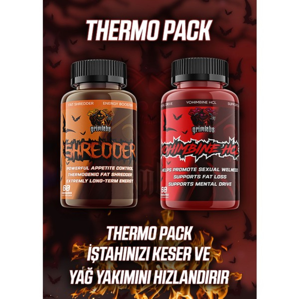 Grimlabs - Shredder & Yohımbine Termojenik Fat Burner Seti - 60 + 60 KAPSÜL Sporcu Besinleri Fiyatı
