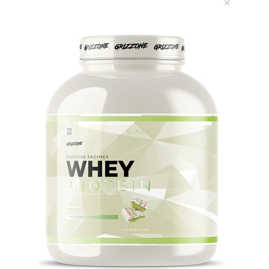 Grizzone 1800 gr Beyaz Dubai Çikolatası Aromalı Whey Protein Toz Ürün 72 Servis İçerir Diğer Fiyatı