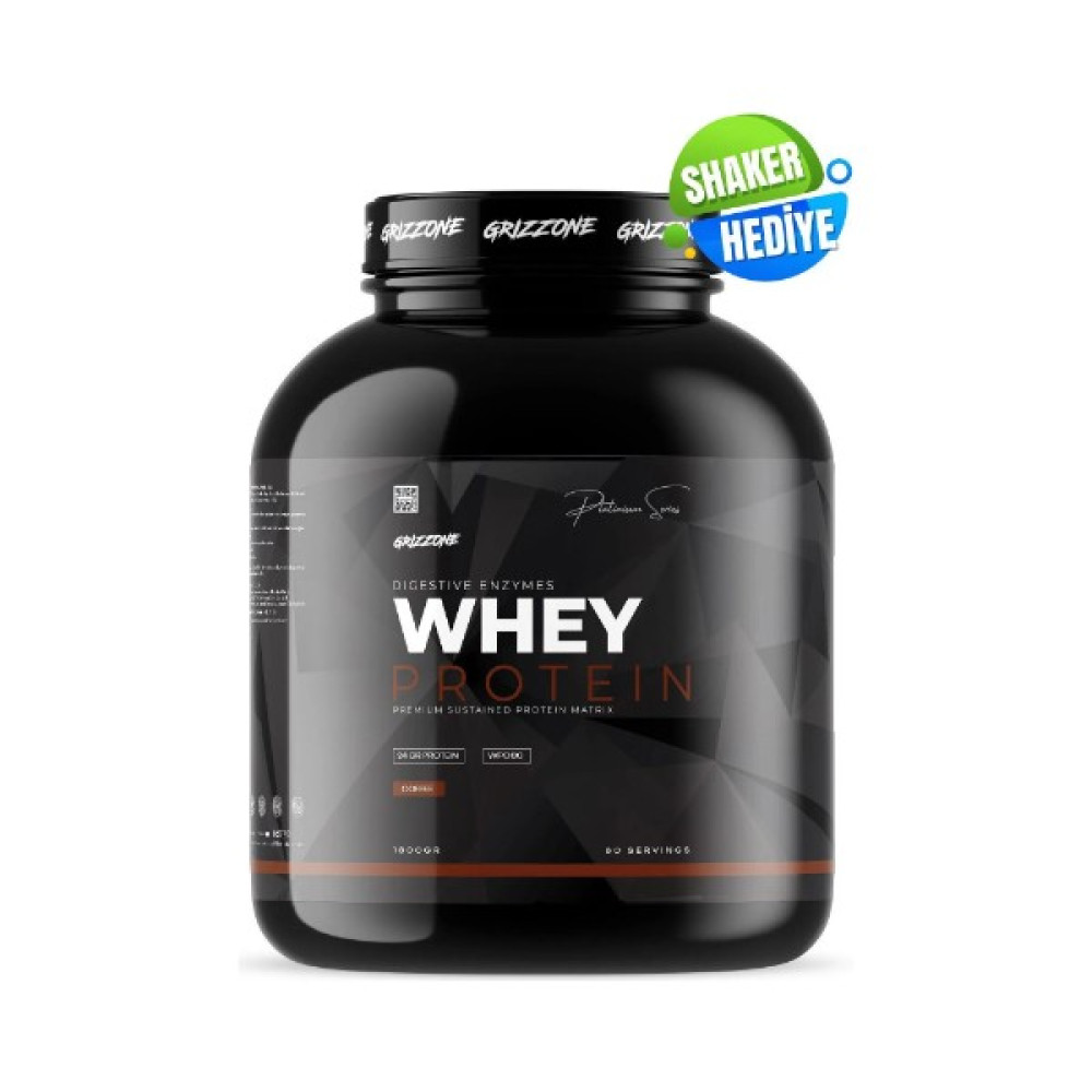 Grizzone Grızzy Whey Proteın Pro Wpc80 1800 Gr 60 Servıs + Shaker ( Kahve ) - Cappuccino Oto Boyaları Fiyatı