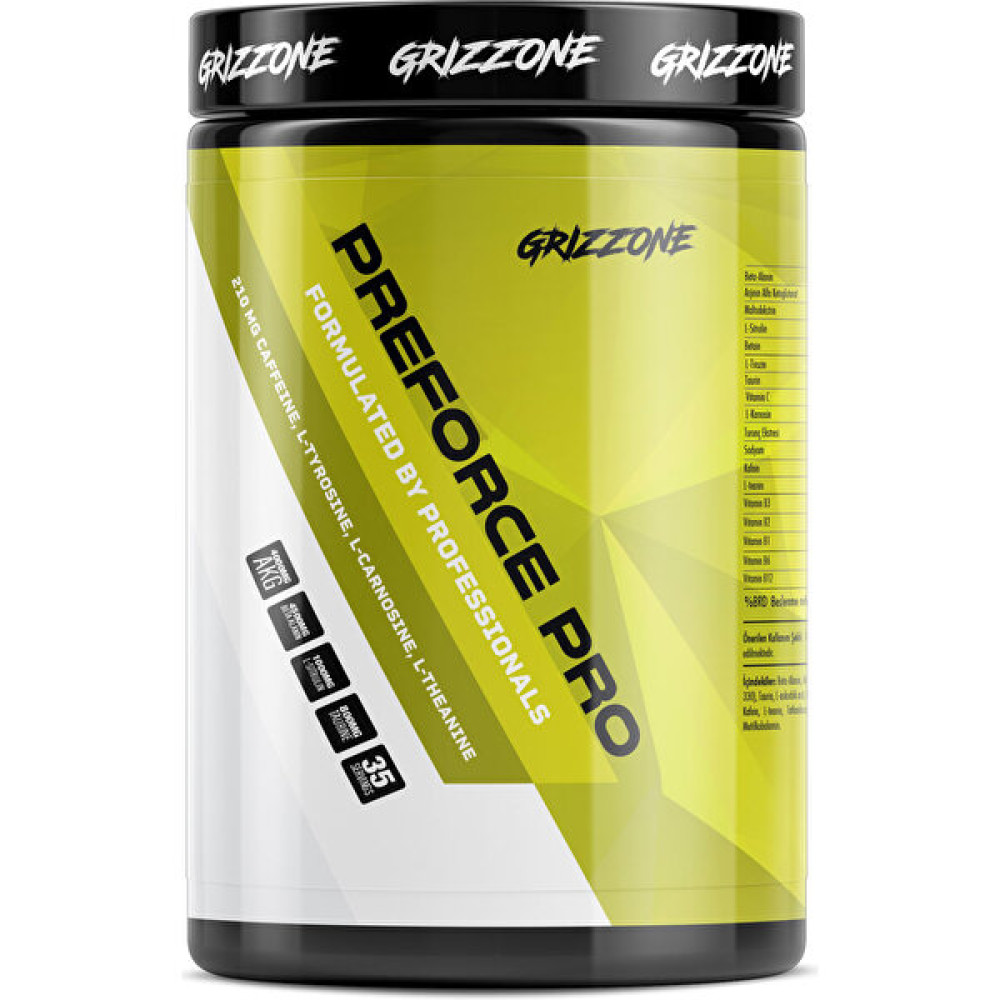 Grızzone Preforce Pro Pre-Workout 700 gr 35 Servıs Lımon Amino Asit Fiyatı