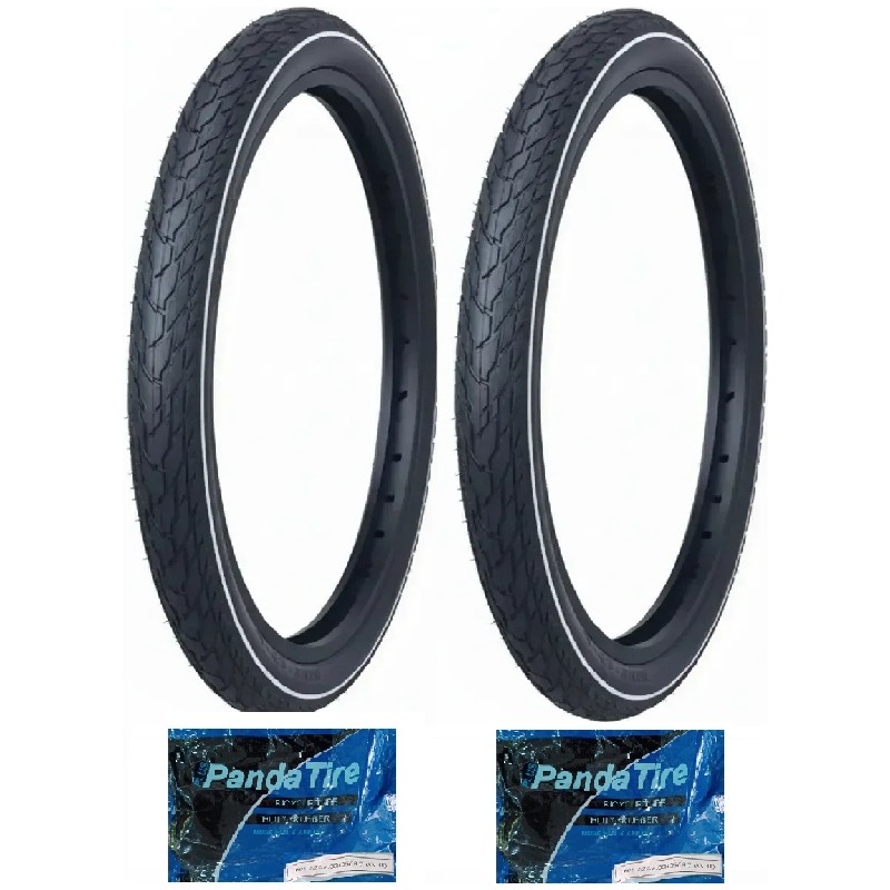 Grl 28 Jant 28X1.75 (700X45) (47-622) 5 mm Zırhlı Reflektörlü 5101 Bisiklet Dış Lastiği x 2 Adet + Plus Panda Iç Lastik Seti Bisikletler Fiyatı