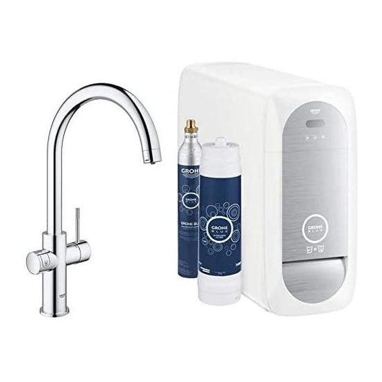 Grohe 31545001 Blue Home Arıtmalı İçme Suyu ve Soda Yapan Eviye Bataryası Bataryalar Fiyatı