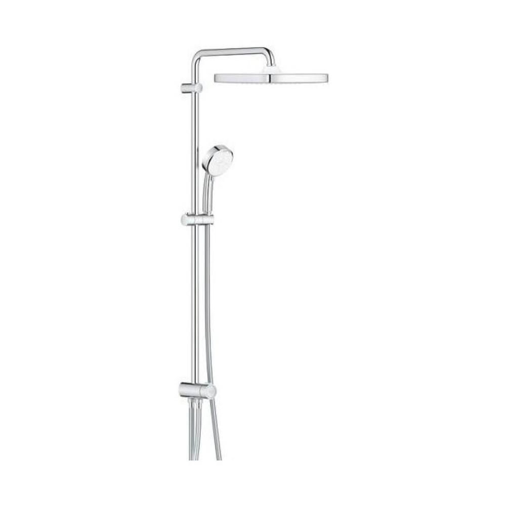 Grohe Tempesta System 250 Kare Duvara Monte Duş Sistemi, Yön Değiştiricili, Krom-Beyaz 26694000 Duş Seti Fiyatı