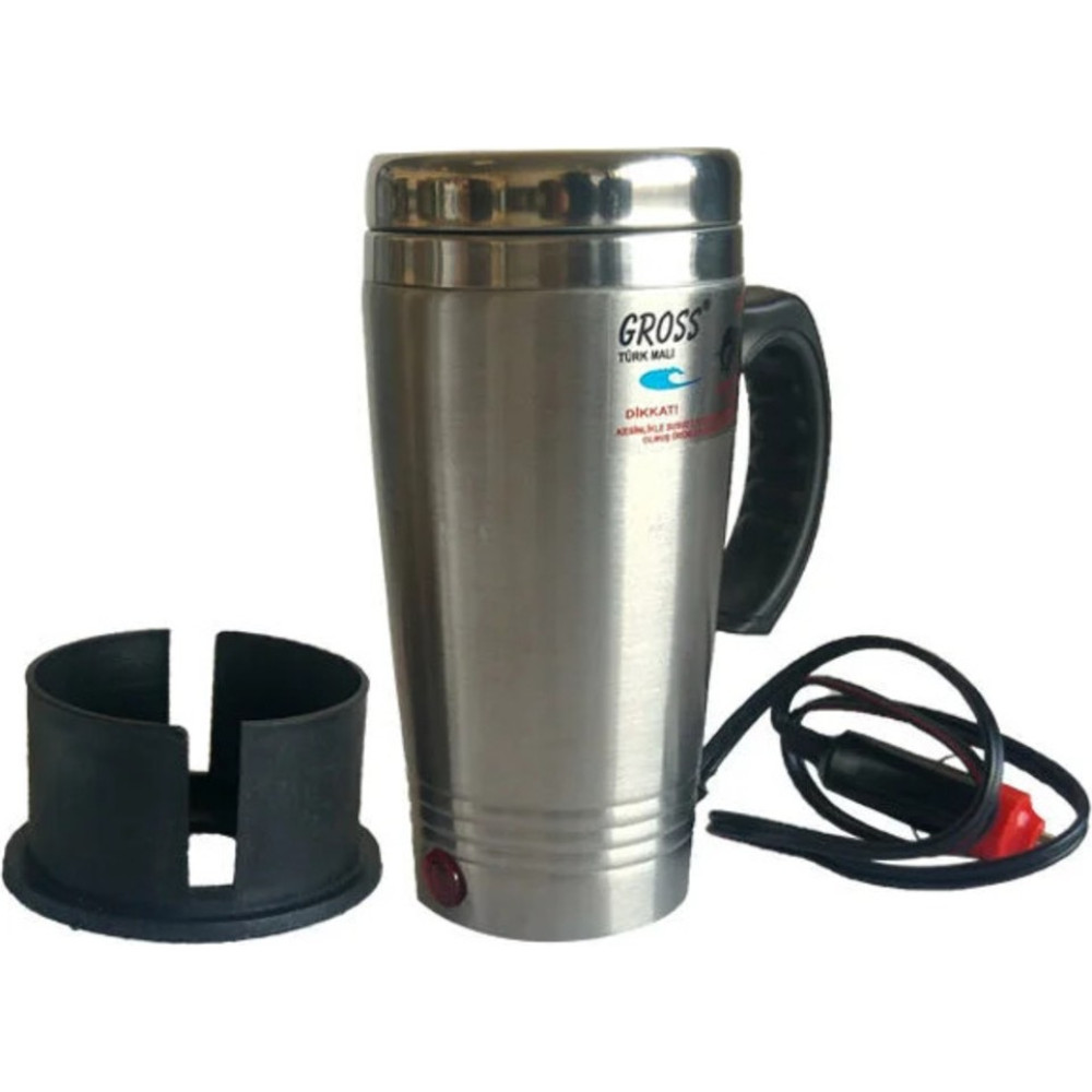 Gross 12VOLT Araç Içi Termos Kettle Su Isıtıcı 500ML Oto Su Isıtıcı Fiyatı