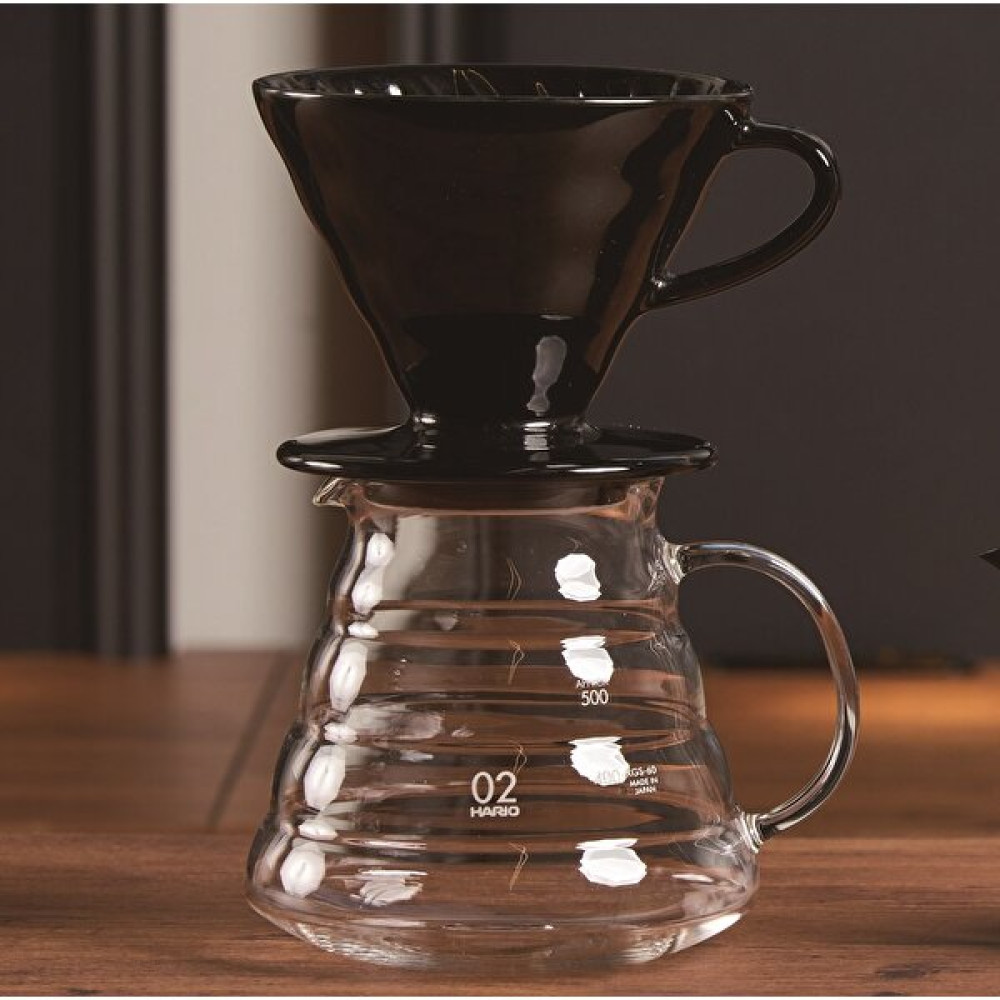 Grossberg Coffee Barista Set V60 Seramik Dripper V60 Uyumlu Cam Kahve Sürahisi - Siyah Çay / Çaydanlık Setleri Fiyatı