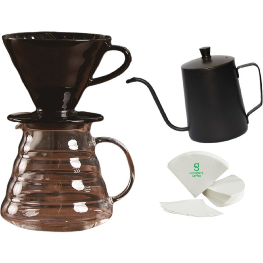 Grossberg Coffee V60 Dripper 3. Nesil Filtre Kahve Demleme Seti Çay / Çaydanlık Setleri Fiyatı