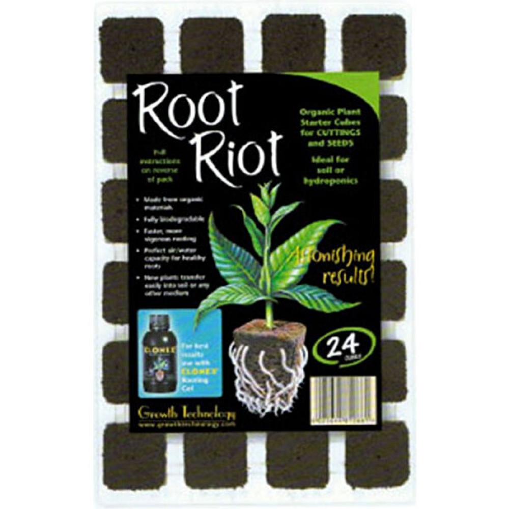 Growth Technology Root Riot Tray Köklendirme Küpleri 24 Adet Bitki Fiyatı