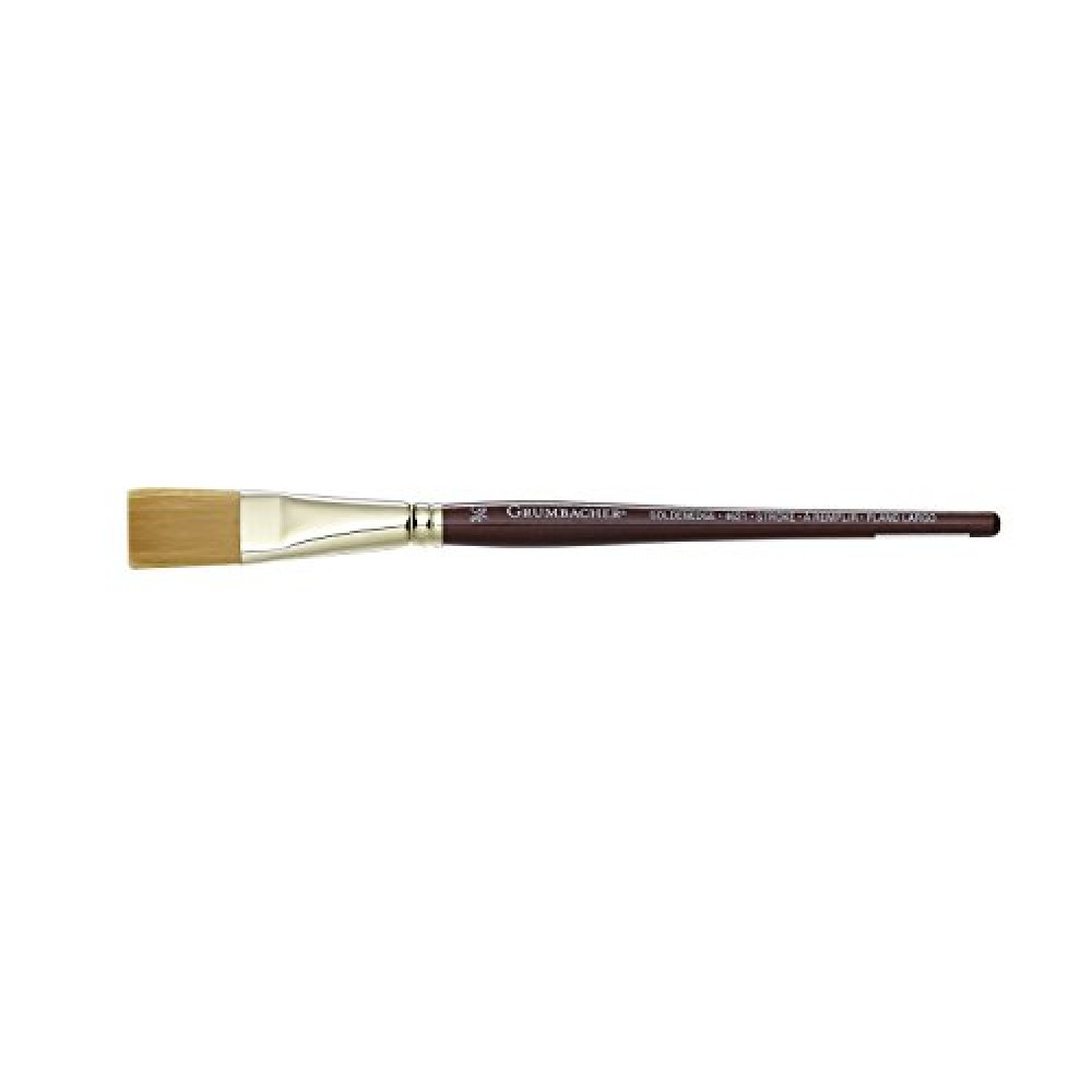 Grumbacher Goldenedge Golden Toray Stroke Watercolor Brush, Synthetic Bristles, Size 3/4" (4621.075)