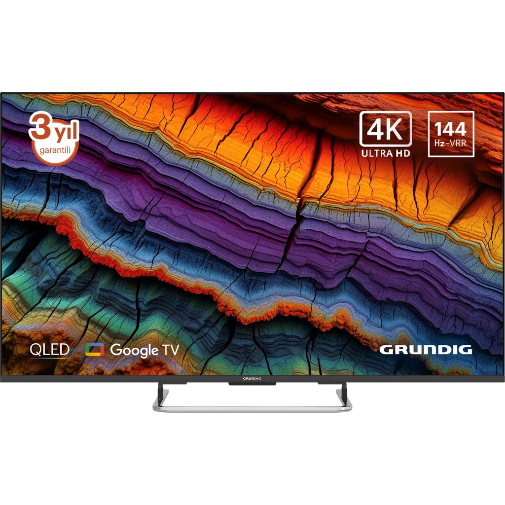 Grundig 55 GQ 800A 55" 139 Ekran Uydu Alıcılı 4K Ultra HD Google Smart QLED TV - 55'' Televizyonlar Fiyatı
