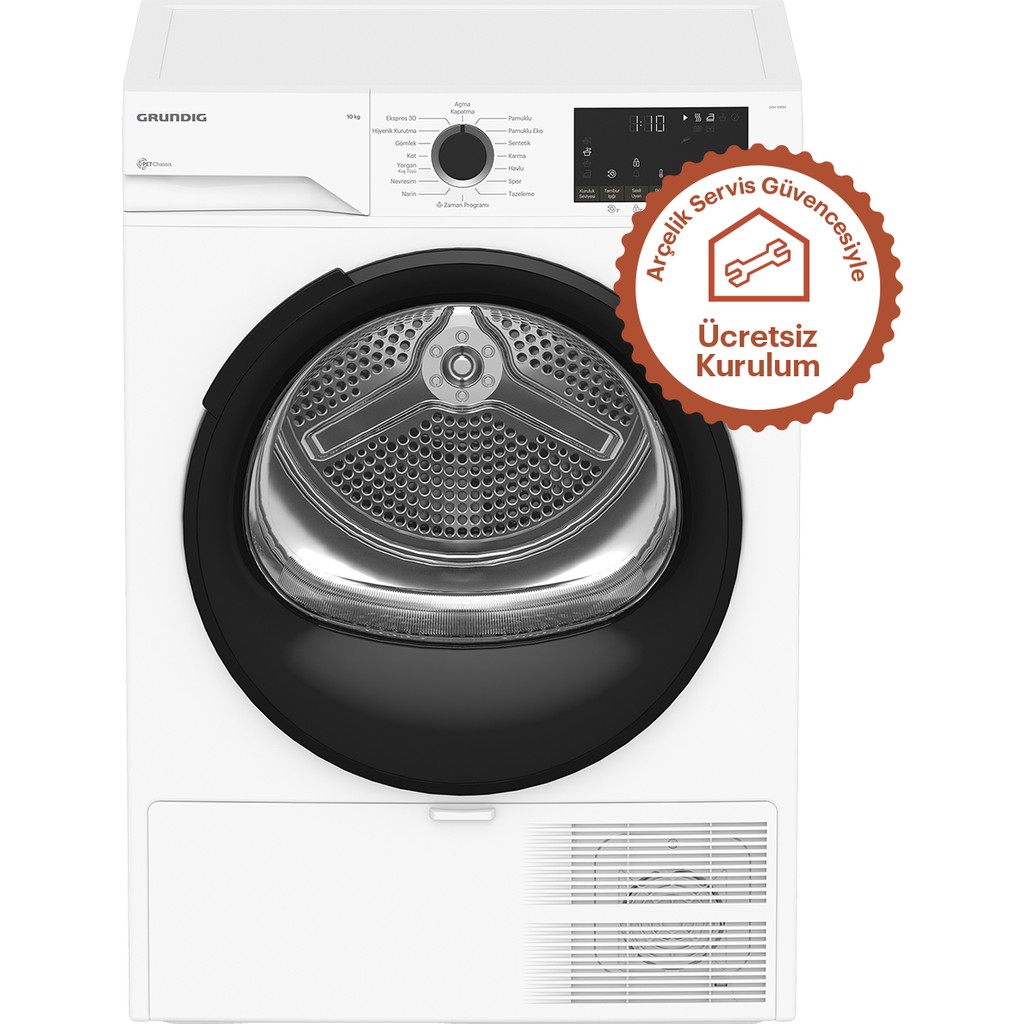 Grundig Gdh 10884 A+ 10 Kilo Çamaşır Kurutma Makinesi Isı Pompalı Enerji Sınıfı E Dijital Kontrol Paneli Diğer Fiyatı