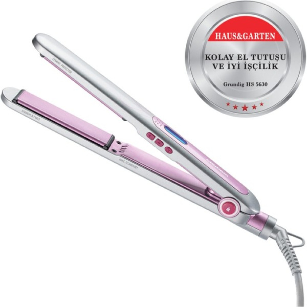 Grundig Hs 5630 Glamstyler 135°C - 210°C Iyonik Saç Düzleştirici - Pembe - 0 Saç Şekillendiriciler Fiyatı