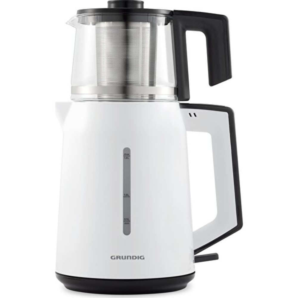 Grundig TM 4961 B 1.7 L 1650 W Cam Demlikli Beyaz Çay Makinesi Çay Makineleri Fiyatı