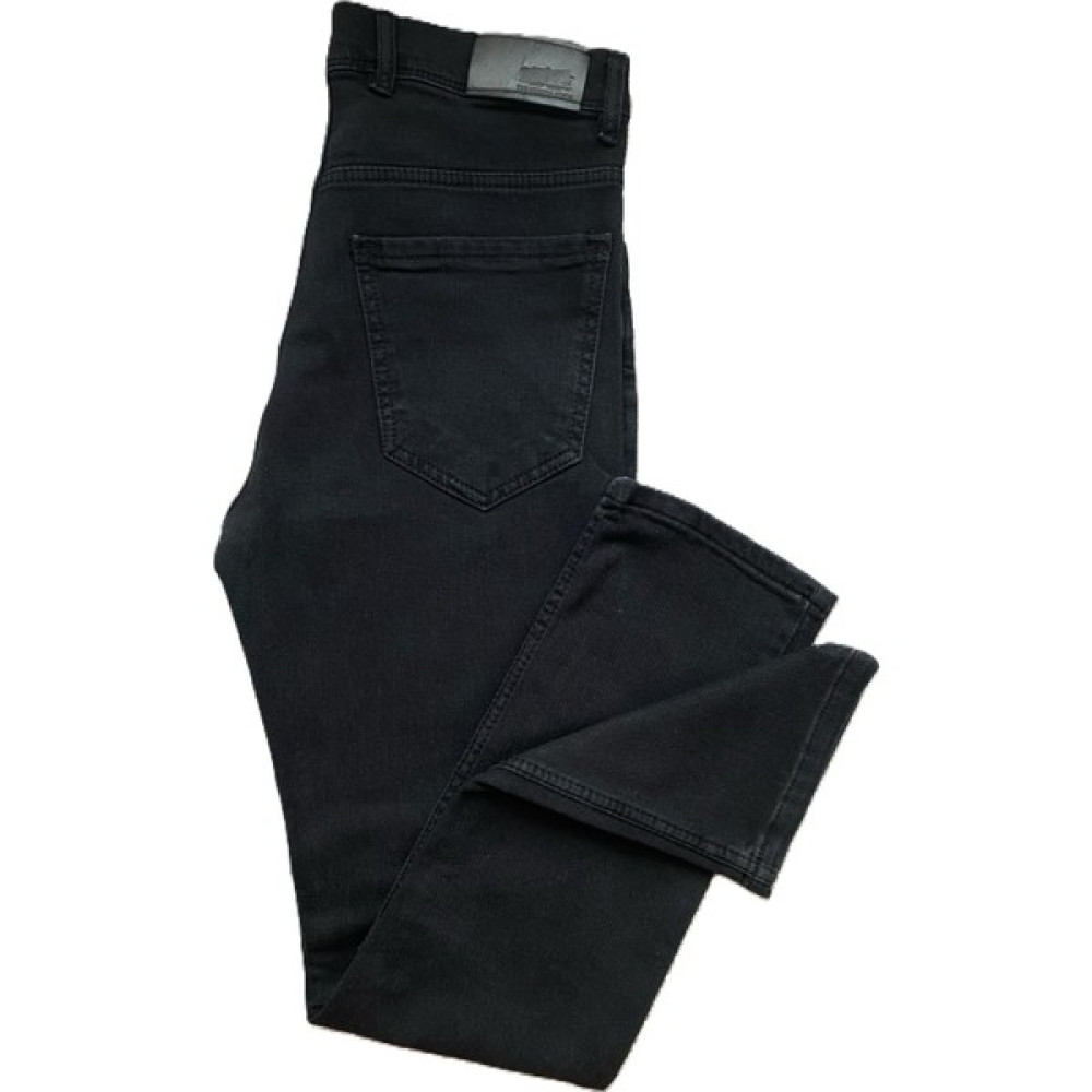 Gruva Gruva erkek Regular Fit Boru Paça Likralı Esnek Kot Pantolon Siyah Füme Erkek Jeans / Kot Pantolon Fiyatı
