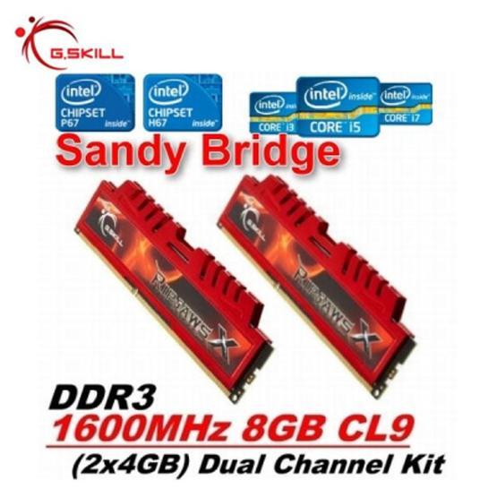 G.Skill RipjawsX 8GB 1600MHz DDR3 F3-12800CL9D-8GBXL RAM Bellek